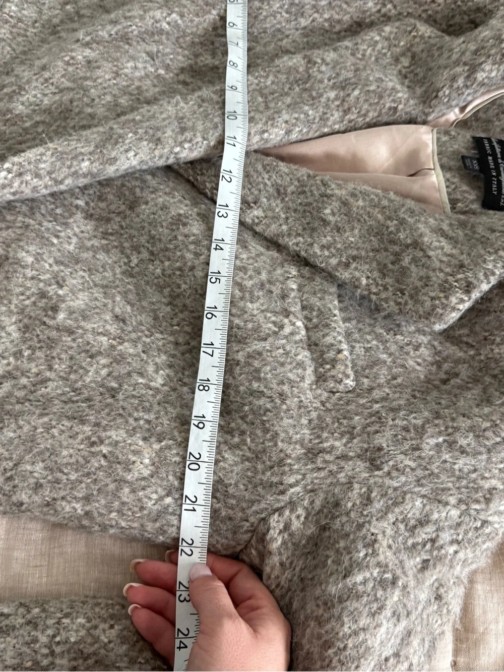J.Crew Brushed Wool Relaxed Topcoat Size XXS Oversized Fit